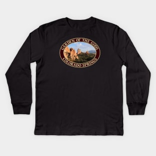 Garden of the Gods in Colorado Springs Kids Long Sleeve T-Shirt